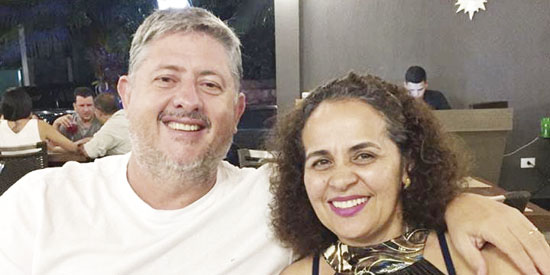 Marli e Carlos Correa, da Gráfica e Transfer's Freitas & Correa