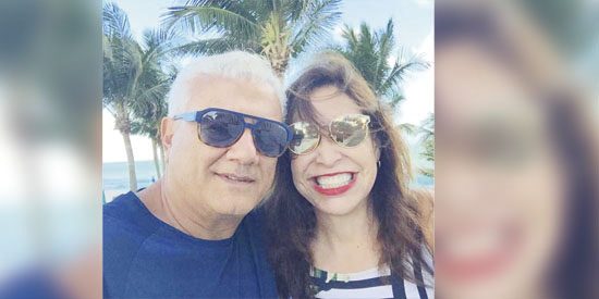 De volta a Franca, depois das férias nos EUA, Eliane e José Azziz
