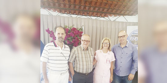 Comemorando 17 anos do HC, Walter Oliveira Filho, José Cândido Chimionato, Dalila Barini e Marcelo Reis 