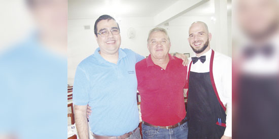 Do La Finestra: pai Pedro Conte (centro) e filhos André Luiz e Evandro