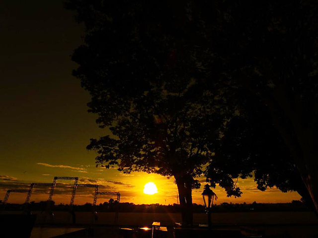 Por do sol visto a partir do Franca Polo Clube - William Borges, fotógrafo