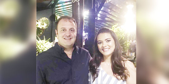 Michele e Taufick Salloum Neto, do Imperador Palace