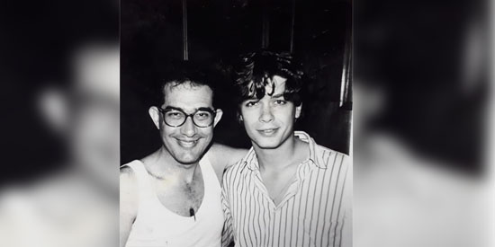 Eu e o famoso Fábio Assunção, no Copacabana Palace (Rio), em 1991.Memória/Arquivo.