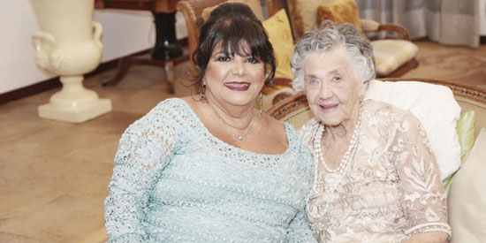 Zuleide Rodrigues e a nora Luiza Helena Trajano