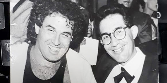 Memória/Arquivo. Ano 1988. Eu com Sérgio Malandro. Fashion Night