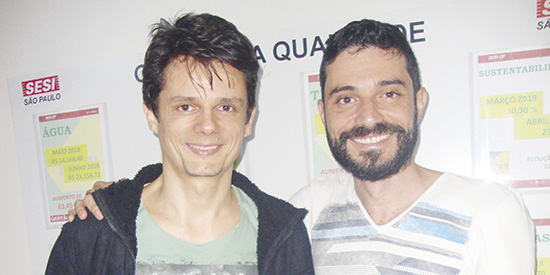 De BH, atores Odilon Esteves e Guilherme Théo (