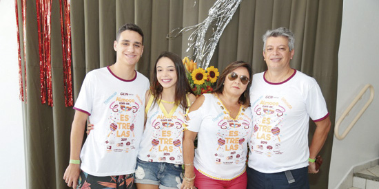 José Carlos Andrade Neto, Beatriz Tozatti, Mônica e Flávio Tozatti