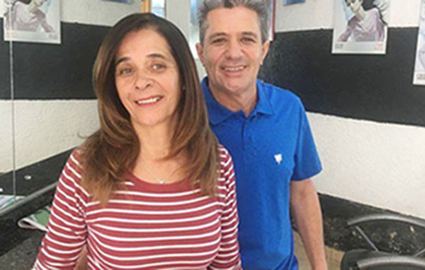 Cabeleireiros Dila Nascimento e Luis Carlos, do Family