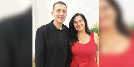 Casal Cida e Taylor Hajel, na Câmara Municipal anteontem