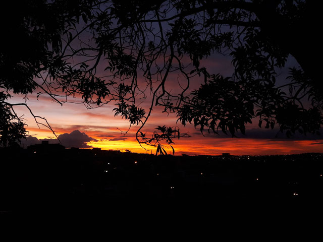 A beleza do por do sol em Franca alegra qualquer dia triste - Laura Ribeiro, 27 anos, comerciante