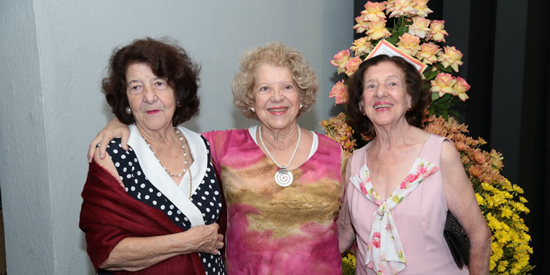 Las hermanas Edda Pucci Abrahão, Margarida Pucci e Ivalda Pucci Goulart