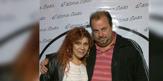 A cantora e compositora Fátima Leão e o empresário Ricardo Campanaro