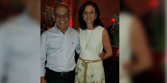 Antônio Salloum e Bete Mello Salloum, na Noite Árabe (Caminhar)