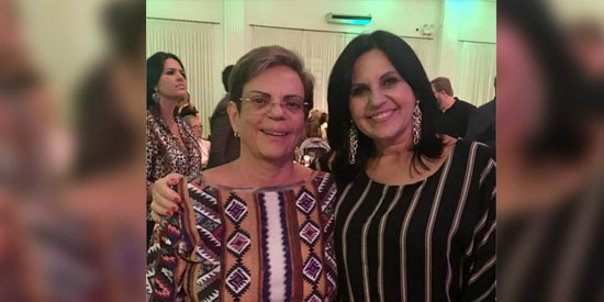 Cunhadas Moralina Foroni Casas e Mirair Foroni, no Espaço Cedro