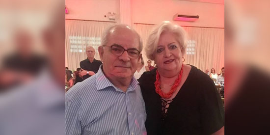George Issa Rahme e Mouna, no Espaço Cedro