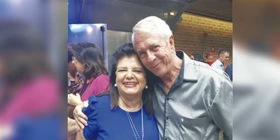 Luiza Helena Trajano e o advogado Ismael Merlino