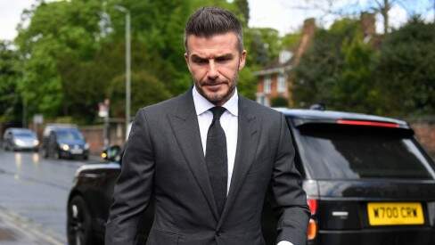 David Beckham, 44, está proibido de pegar o volante