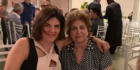 No jantar do Iansa, Esther Accari e a querida Najeh Accari