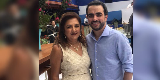 Dora Bittar (Barra de Saia e MdB) com Fabrício Garcia, do Magazine Luiza