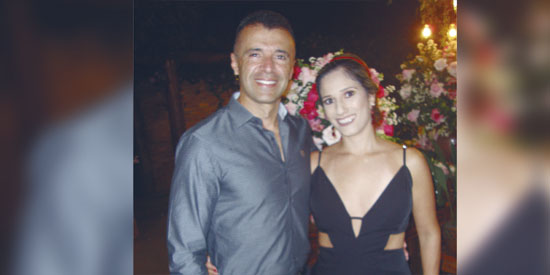 Cícero Maciel-Títi Mendes em recente festa de 15 anos