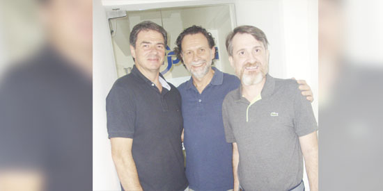 Toninho Salloum, Agenor Gado e Paulo Ferreira (e, mais uma vez, missão cumprida).