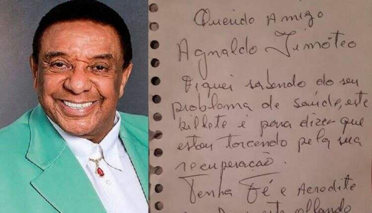 Agnaldo Timóteo recebeu um bilhete do ex-presidente