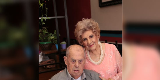 Zezé Almada e Walter Oliveira festejaram 70 anos de casados