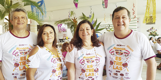 Mônica e Flávio Tozatti, Suzi e Renato Barufi organizam a Festa Junina do Centro Médico, sexta próxima