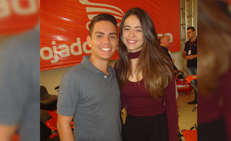 Leonardo Castro e  Laura Matos no Leilão da APAE