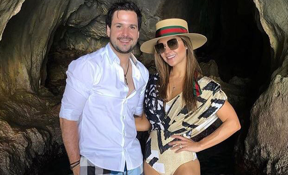 Murilo Savegnago (diretor da rede Savegnago) e sua mulher, Amanda Pires, em lua de mel na Itália