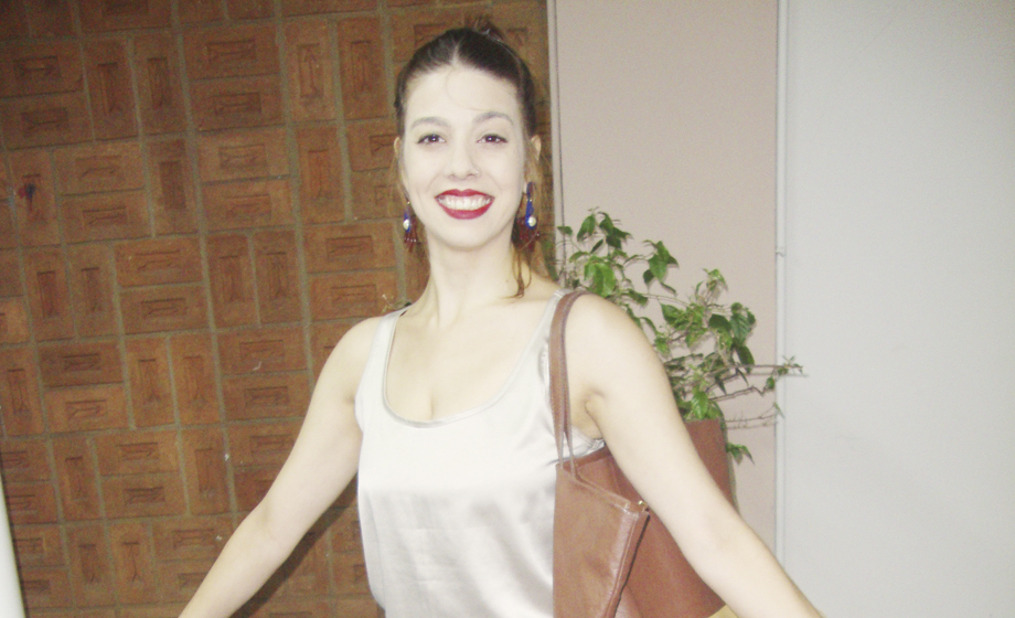 Isabela Lellis, grande bailarina,  hoje radicada em Ribeirão