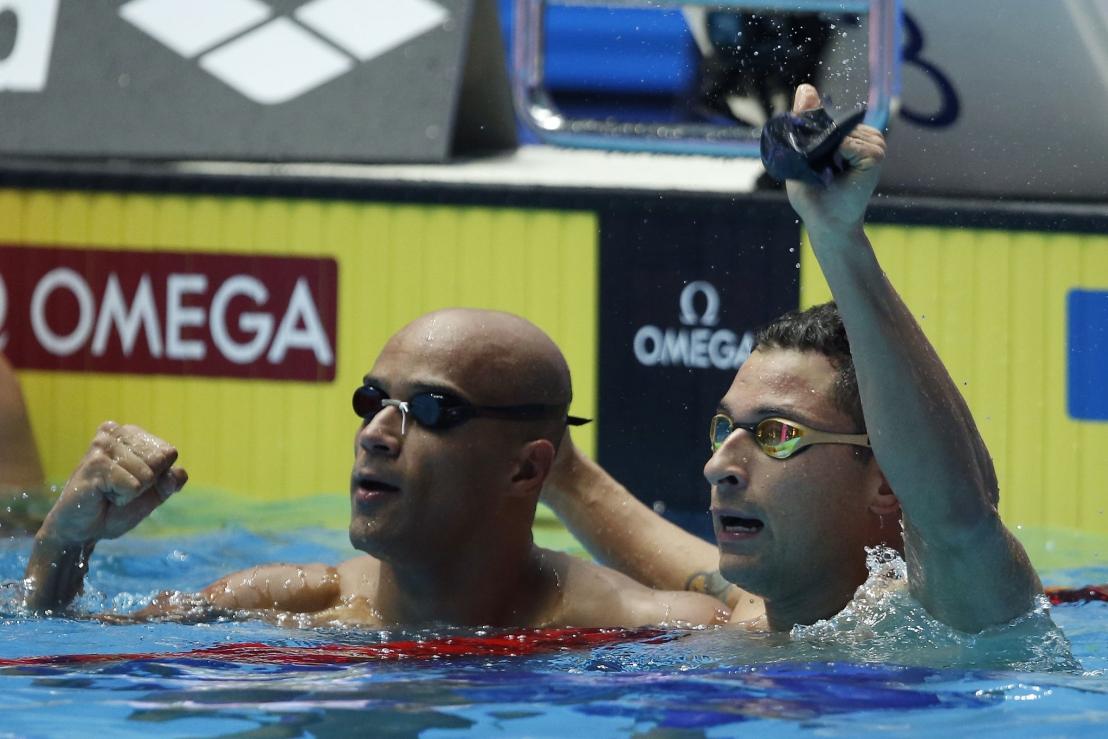Inédito. João Gomes e Felipe Lima fizeram dobradinha inédita no Mundial de Natação