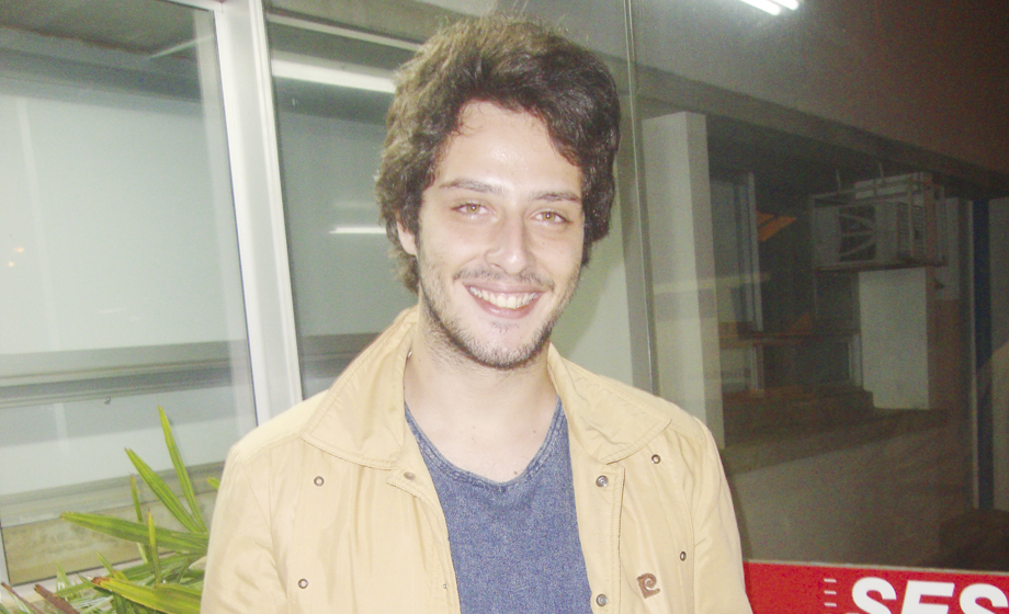 João Pedro Baratto e a certeza:  quer ser ator. “Colírio”