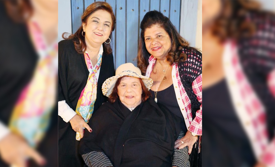  Luiza Trajano Donato, com as sobrinhas Dora Infante Bittar e Luiza Helena Trajano, celebrando os 4 anos do Felipe Faleiros – foto: Cinthia (Netto)