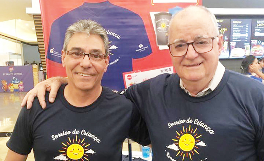 Tony Graciano e José Cândido Chimionatto em tarde de lançamento