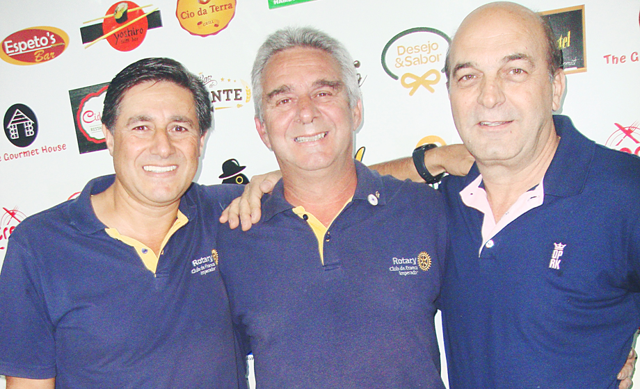 Antônio Mauro Galvani (pres.), Wanderley Costa e Iraê Polo (Rotary Imperador): integrantes da COE/14º FestBar