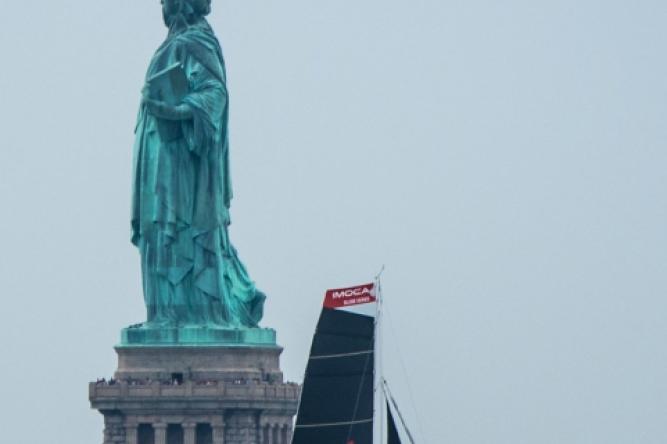 Environmental activist Greta Thunberg arrives in New York City after a 15-day sail across the Atlantic on Wednesday, August 28, 2019. Michael Appleton/Mayoral Photography Office