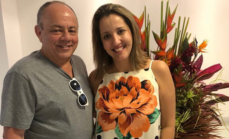 Diretores da TV Franca, Fábinho Liporoni e Daniela Ferreira Liporoni