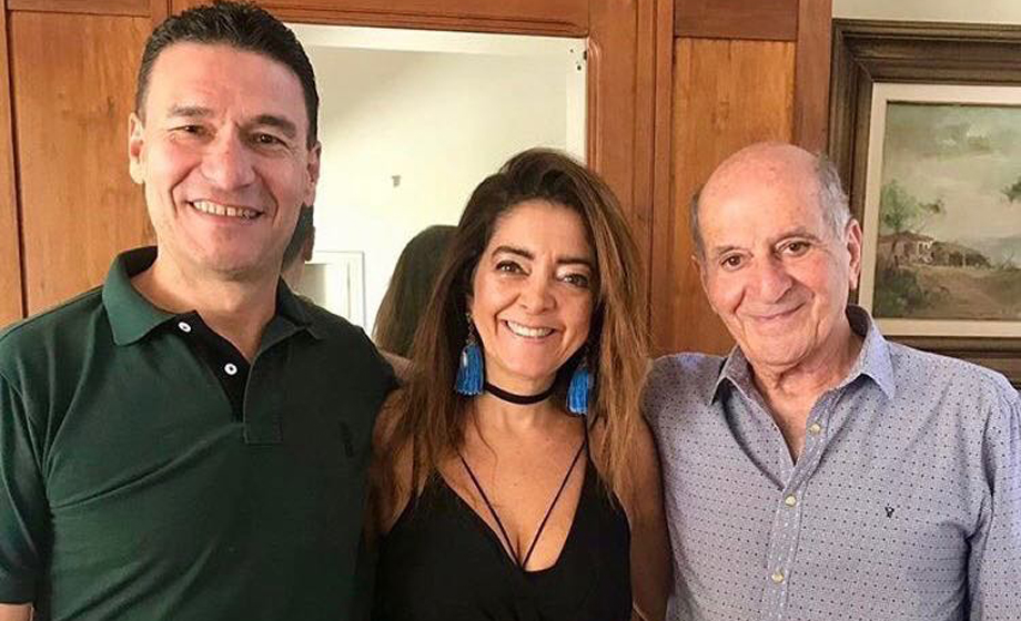 Bela, Dudi Mussi em click especial com o marido Djalma Batista (delegado de polícia) e seu pai Zacarias Mussi