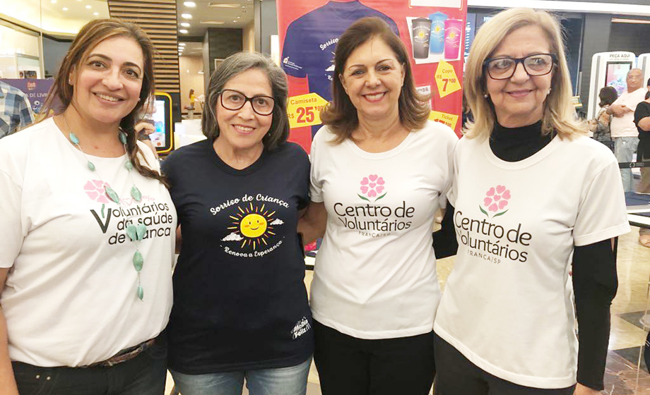  Maria Cristina Gualbino, Neude Dias, Vera Colmanetti e Dalila Barini representaram o CVSF, no lançamento do Mc Dia Feliz