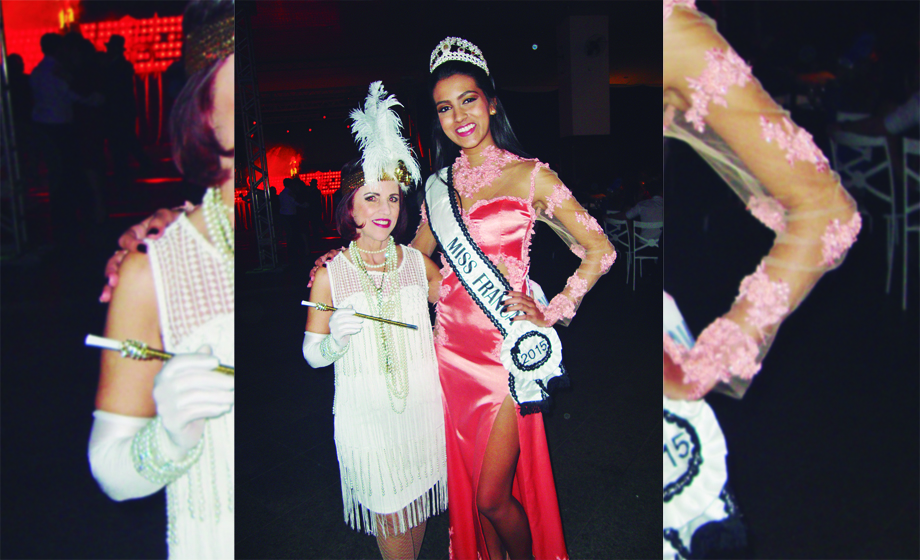 Fátima Pires e Giovana Poppi (Miss Franca/15) em noite solidária da ONG “Secos e Não Molhados”