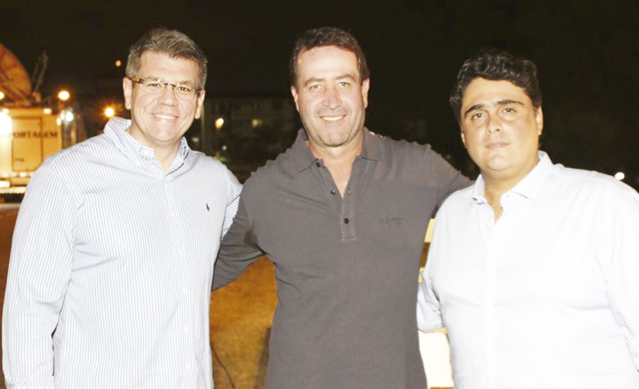 Marcus Buso (Ouro Fino), Waguinho Samello e Gustavo Ribeiro em leilão CAPITAL FEDERAL, Brasília.