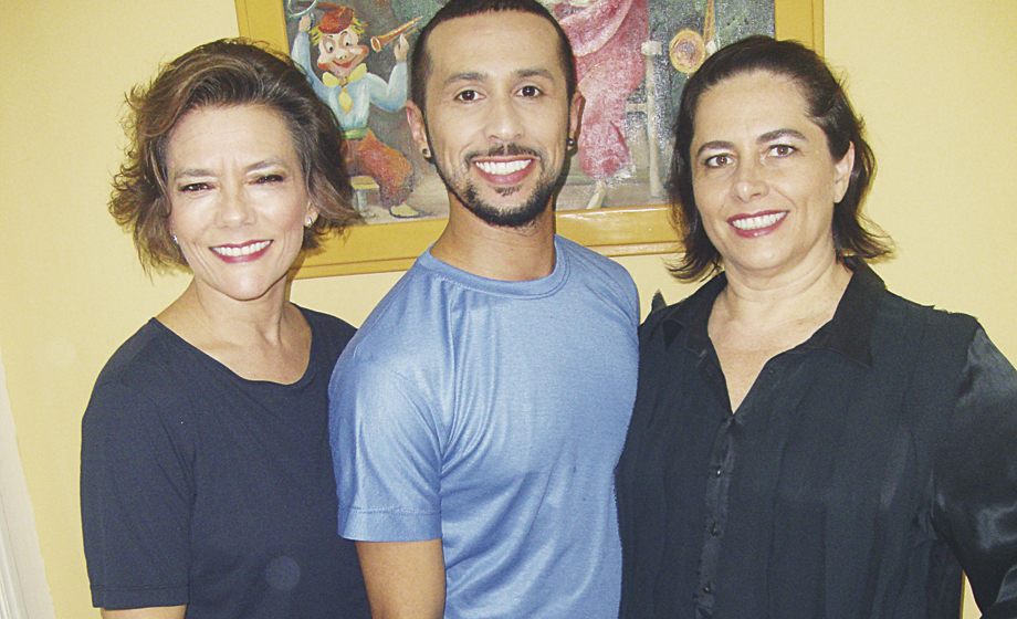 Da “Plêiade Cia. de Dança”: Aninha Barros, Rafael Dias e Lílian Melo