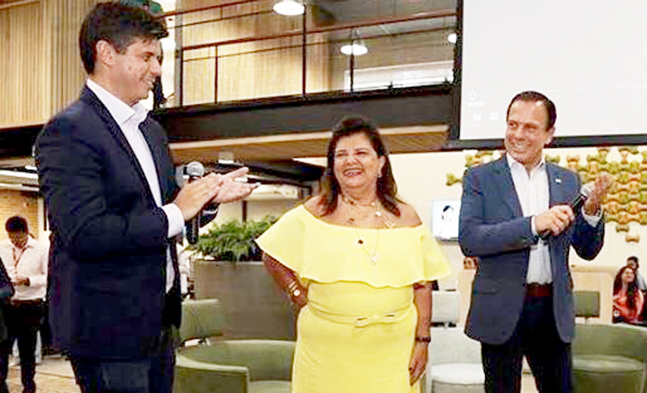 No LuizaLabs, Frederico Trajano, Luiza Helena Trajano e o governador João Dória