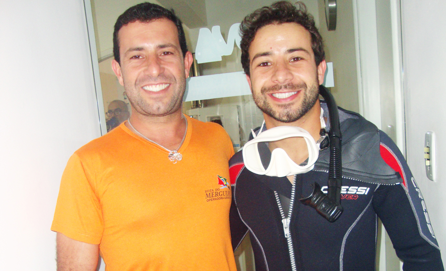 Irmãos Murilo Freitas e Fabrício (da “Rota do Mergulho”)