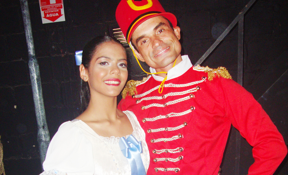 Heloísa Morais (foi Clara) e Maicon Coutinho (o Príncipe e o Quebra-Nozes)