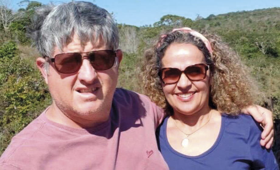  Empresário Carlos Corrêa (Gráfica e Transfer’s Freitas e Correa) com a esposa Marli, fazendo o Caminho da Fé