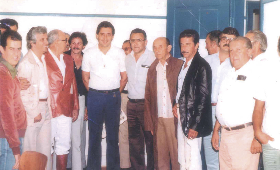 Da esquerda para a direita: Toninho Diniz, Maurício Ribeiro, Bernardino Pucci, Beraldo (leilões), Guilherme Afif Domingos, Alfredo Bittar, Fábio Lemos, Heitor de Lima, Bernardino Pucci Filho e Máximo Fernandes Filho