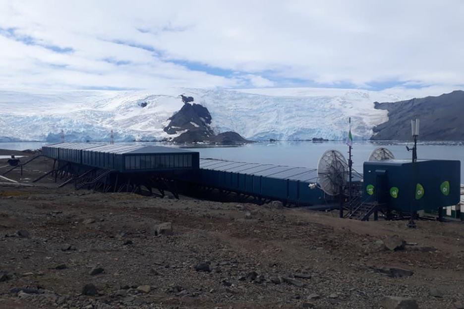 Antartica 15 01 2020-Estação Comandante Ferraz Estação Comandante Ferraz, base de pesquisa do Brasil na Antártica que será inaugurada hoje pelo Vice presidente Hamiltom Mourão.foto Mauricio de Almeida/ TV Brasil