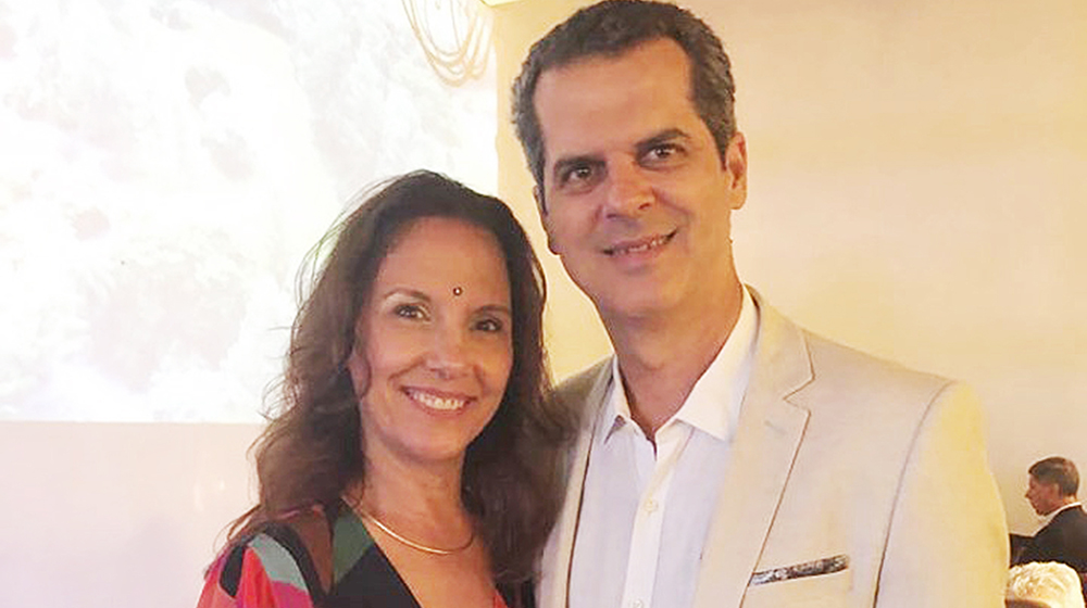 Ricardo Bessa (futuro superintendente da Unimed) com sua mulher Vânia Bessa